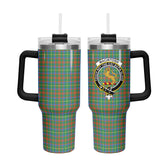 MacIntosh Hunting Ancient Tartan Crest 40 oz Insulated Tumbler with Handle